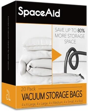 Vacuum Storage Bags, Space Saver, Sealer, Compression, for Comforter, Blanket