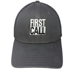 New Era 39THIRTY Baseball Cap Gray L Hat Mesh Back Stretch Fit Embroidered Logo