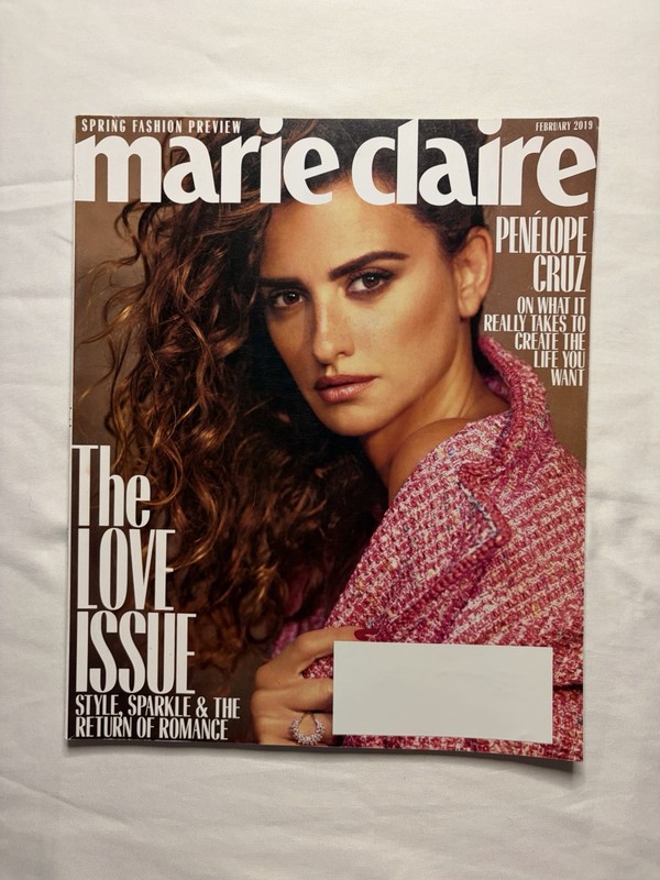 Marie Claire Penélope Cruz “What It Really Takes To Create” Issue February 2019