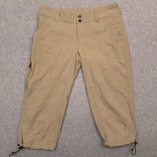 Columbia Saturday Trail II Knee Pants Womens 6 Beige Hiking Lightweight Zip
