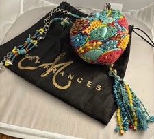 Vintage Mary Frances Mosaic Beaded Heart Purse/Handbag w/Dustbag NWOT/COA/08-053
