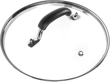 8 Inch Tempered Glass Lid Compatible with 8" Lodge Cast Iron Skillet and 2 Quart