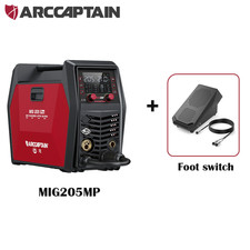 ARCCAPTAIN MIG205MP MIG Welder 9 IN 1 iControl APP Control with Foot Pedal