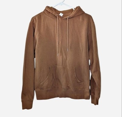 Independent Basic Brown Long Sleeved Hooded Sweatshirt Size Small Unisex