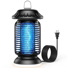 Bug Zapper Outdoor - Electric Mosquito Killer with UV Light, Waterproof Fly T...