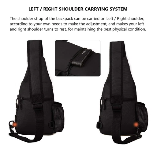 Tactical Sling Pack Molle Chest Crossbody Shoulder Bags Motorcycle Bicycle Ra... - Picture 5 of 8