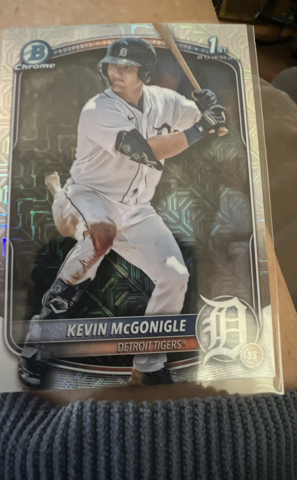 2025 Bowman - Chrome Prospects Kevin McGonigle #BCP-79 Mojo Refractor (RC)