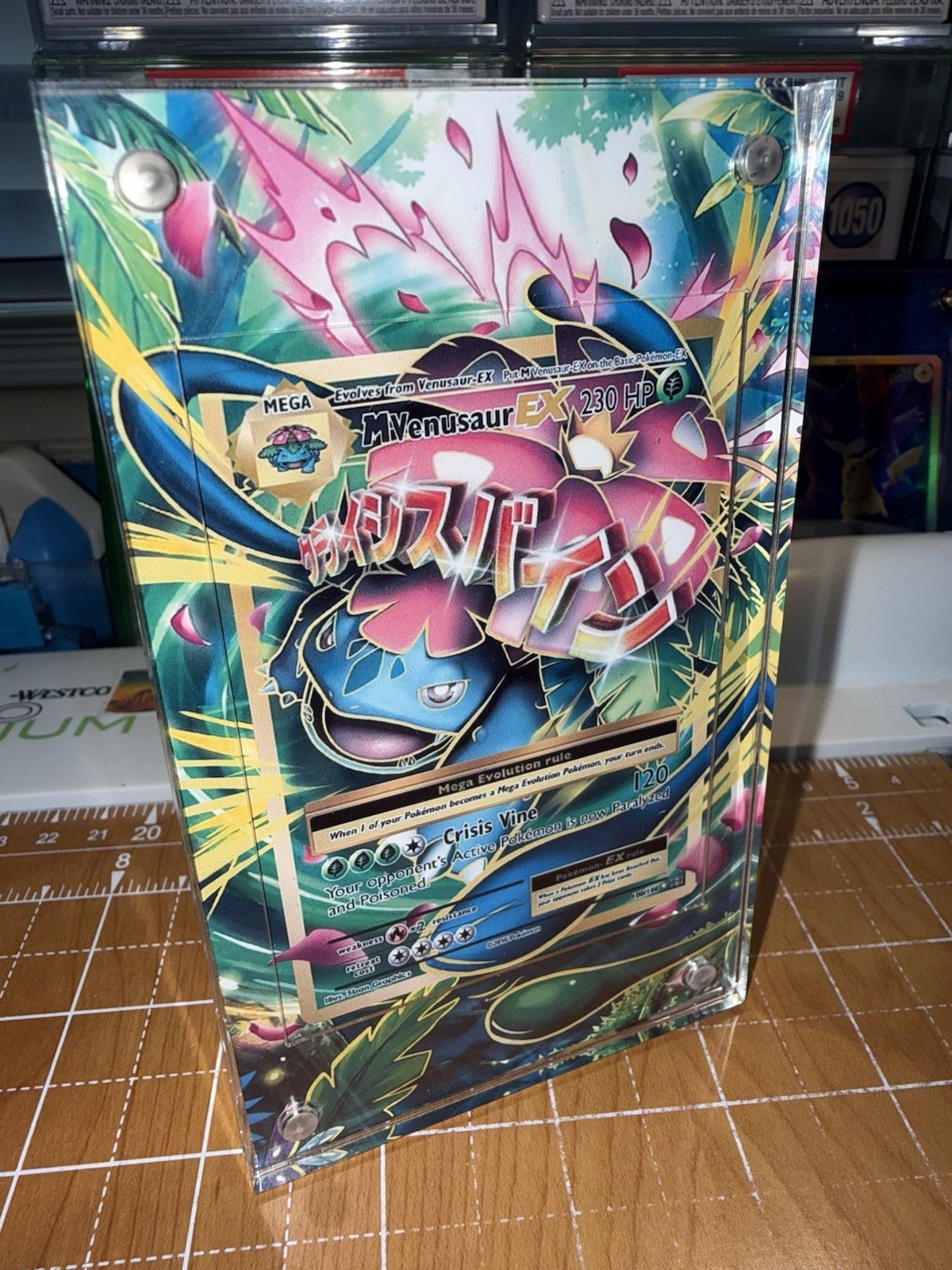 M Venusaur EX Full Art 100/108 Evolutions Mega Magnetic 🧲 Extended Art Case