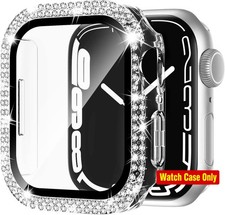 Bling Protective Case  Tempered Glass Screen Protector for Apple Watch 38mm 3/2