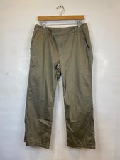 Filson Women's Straight Leg Pant 100 Cotton Flat Front Olive Green Size 8