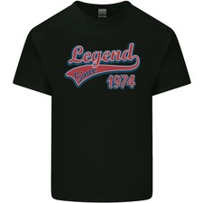 Camiseta de algodón ligero Legend Since 51st Birthday 1974 para hombre