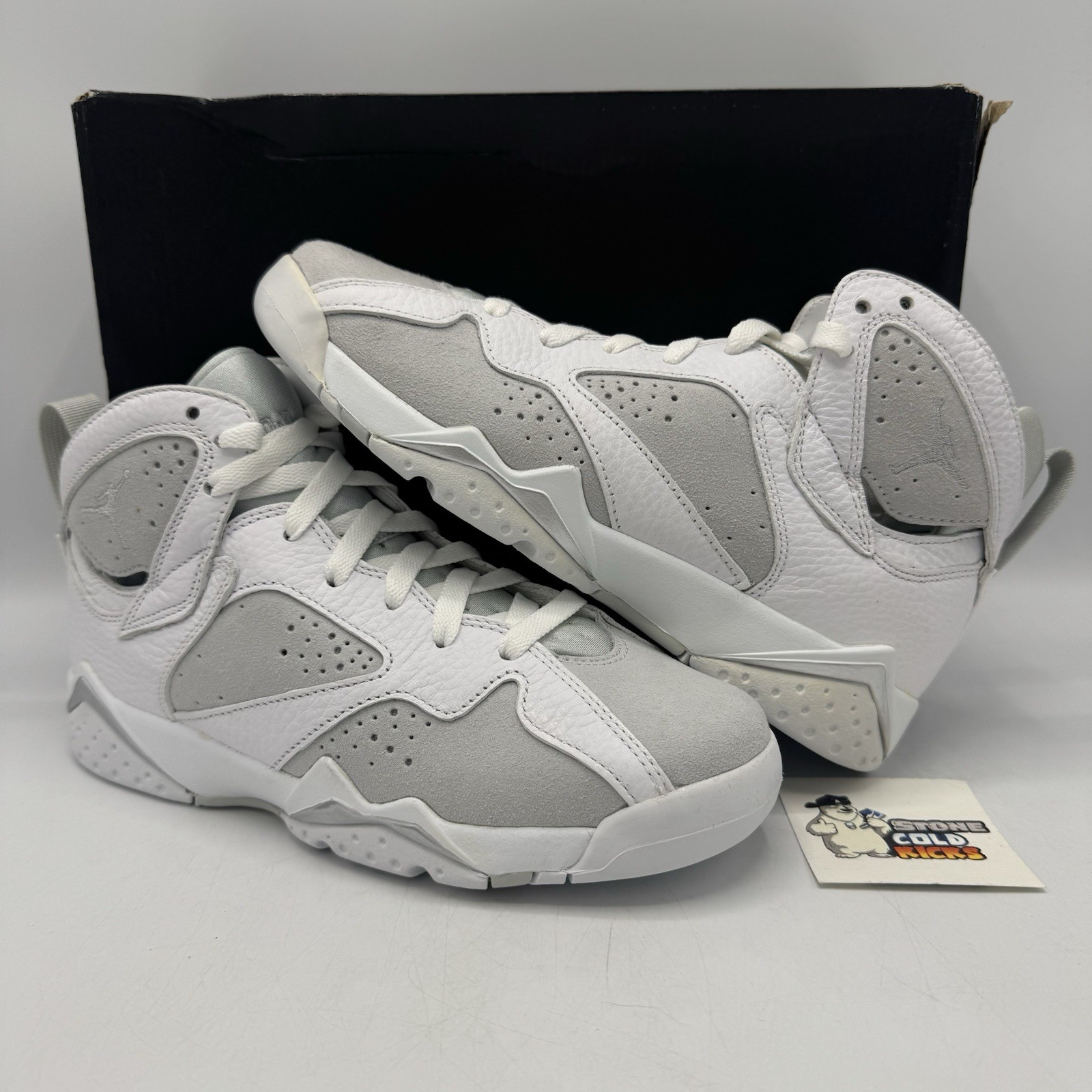 Nike Air Jordan 7 Retro Pure Platinum Size 6y 304774-120 White XI
