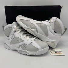 Nike Air Jordan 7 Retro Pure Platinum Size 6y 304774-120 White XI VII IV III I