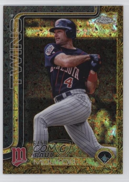 2025 Gilded Collection Gold Mini-Diamond Refractor 6/50 Paul Molitor #10 HOF tw0