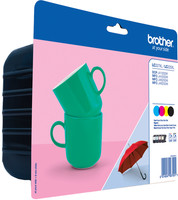 Original Brother Multipack Schwarz / Cyan / Magenta / Gelb LC-225XL-LC-227XL Lc