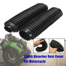 2pcs / Set Noir Moto / Fourche Caoutchouc Guêtre Bottes Soufflet / for Cqr