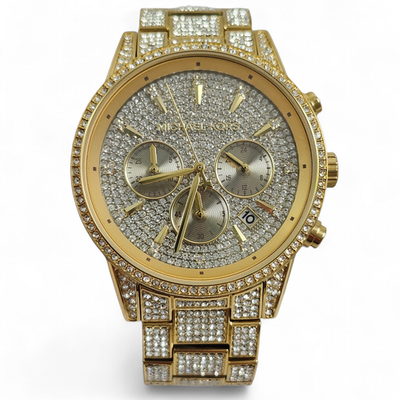 MICHAEL KORS ゴールド アナログ時計 s-l400.png