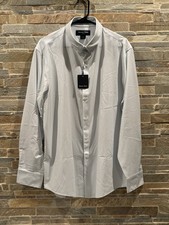 Mizzen Main Leeward Trim Fit Diamond Button Front Shirt White Blue Size XL 138