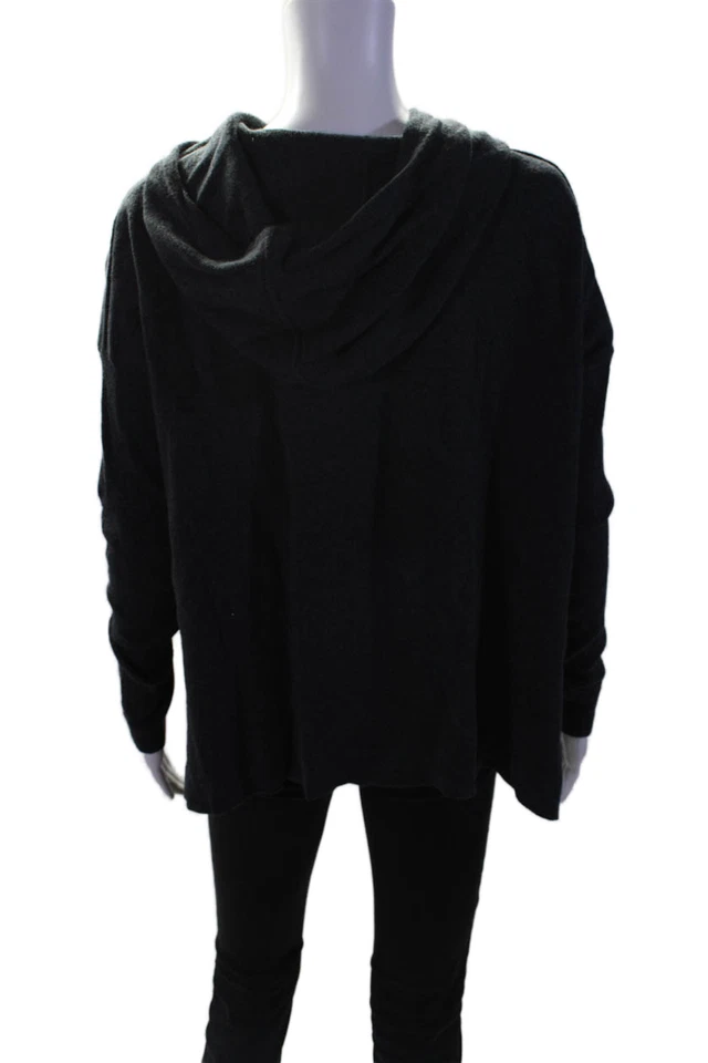 Sudadera con capucha gris de manga larga de mezcla de algodón de Rachel Rachel Roy para mujer talla S Foto 3 de 4