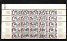 FEUILLE "A demi" Complète FRANCE : N° 955 - 50eme Tour de France (1953)