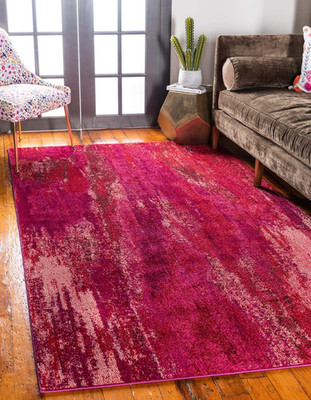 Vibrant Abstract Watercolor Area Rug -  Jardin Collection 9x12 ft