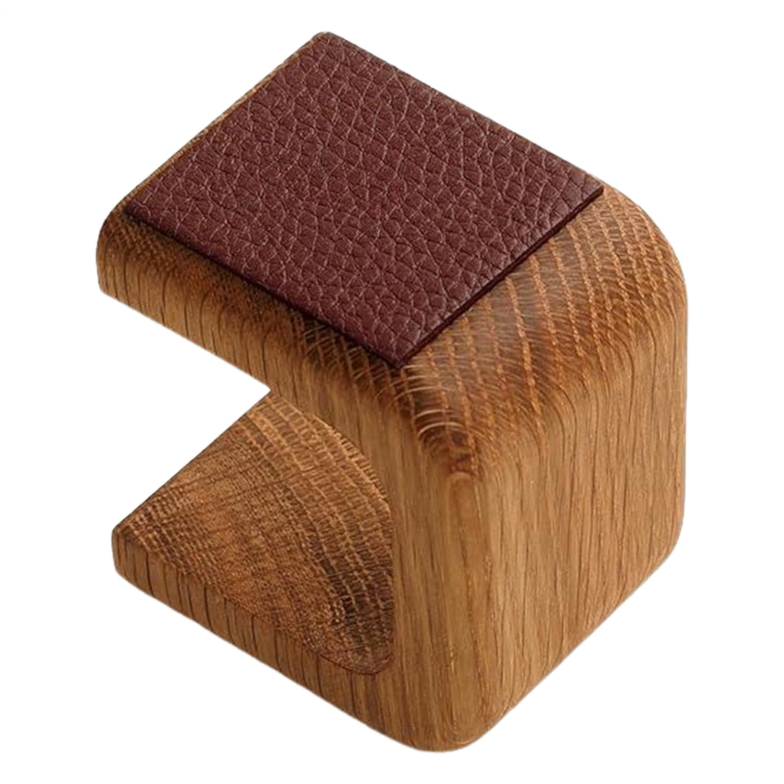Elegant Watch Display Tower Solid Wood Watch Display Stand With Leather Pad