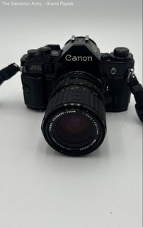 Vintage Canon A 1 Black f/2.8 4 Multi Coated 35mm SLR Film Camera