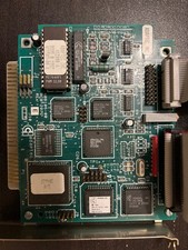 Vintage Adaptec Hard Drive interface card PC/XT ISA with cables