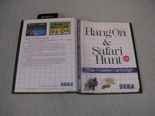 Hang On & Safari Hunt (Sega Master System SMS) Original Case Box