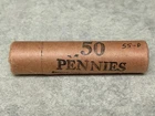 UNC Shotgun Roll 1955-D Wheat Cents - Lightly Oxidized Enders - Clean