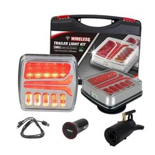 Magnetic Wireless Trailer Lights, Rechargeable LED Trailer Light for Amber