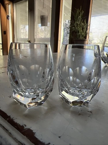 Steuben Crystal Tortoise Shot Glass Set Of 2 Perfect Condition Never Used