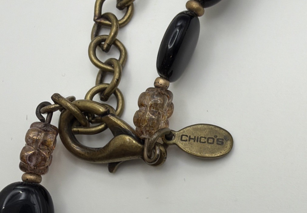 Chico’s Waterfall Statement Necklace Multi-color … - image 3