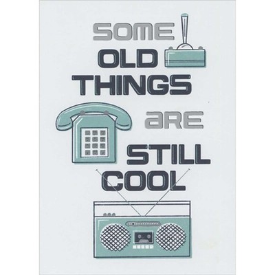 Some Old Things Are Still Cool Vintage Game Phone and Radio Father's Day Card