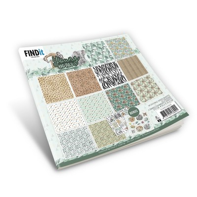 Find It Trading Yvonne Creations Papierpackung 8 Zoll x 8 Zoll 18/Pkg-Design, jung und wild 5