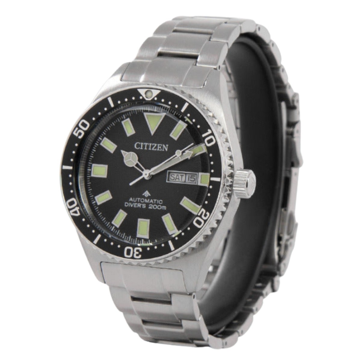 Citizen Automatic Black Dial Date Day Indicator Men's Diver Watch