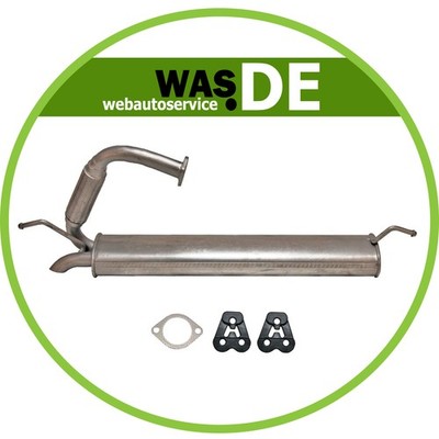 Endschalldämpfer Smart ForTwo Cabrio (451) 1.0 Turbo Auspuff Endtopf