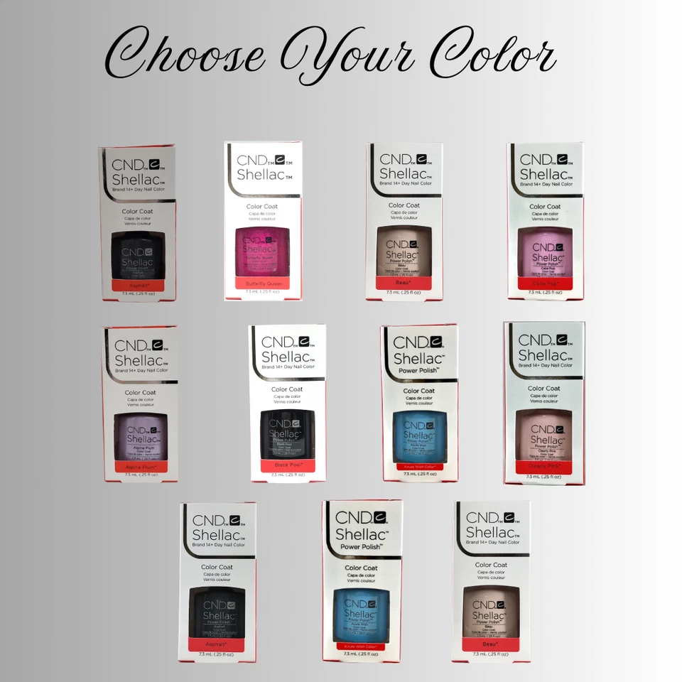 CND Shellac Color Coat Gel Polish (0,25 oz) - Scegli il tuo colore/ombra