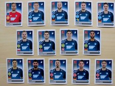 alle 14 Spielerbilder/Sticker TSG 1899 Hoffenheim Bundesliga Saison 2017/18