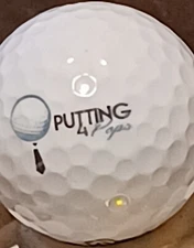Logo Ball For Putting For Pops.  Great Charity