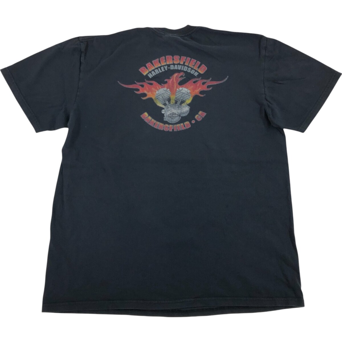 Harley Davidson Fire Pattern Engine Motorcycle Bike T-Shirt