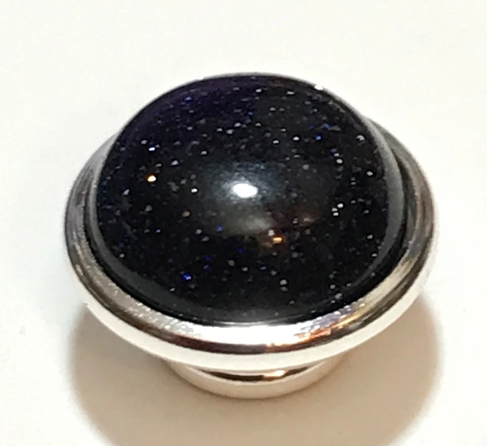 Abajur de pedra azul Jewelpop para anéis e joias camaleão - Preto!! - Imagem 2 de 4