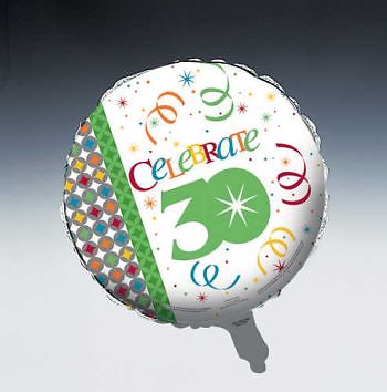 Celebrate in Style 30th Birthday Foil Balloon 30 Party Decorations Supplies - Picture 1 of 1