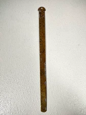 Vintage H.B. Rouse & Co Time Saver for Printers 12 Inches Ruler Rare Brass READ
