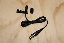 Black Lavalier Lapel Microphone for Shure Wireless Bodypack Transmitters. NEW 