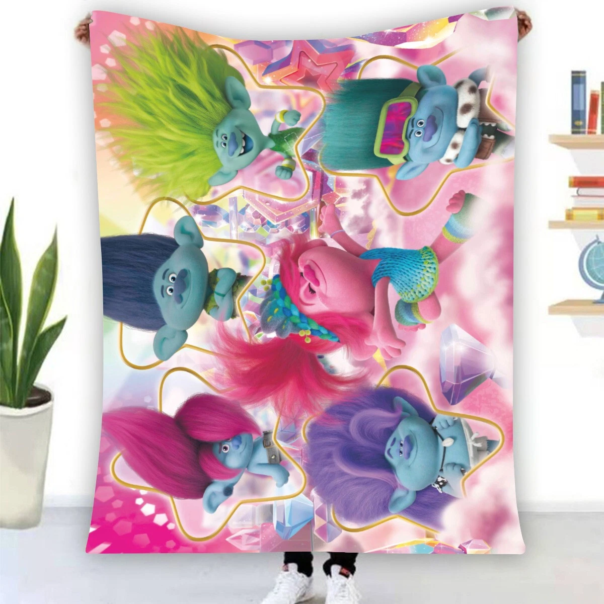 Trolls Stars Fleece Blanket