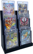 Magnetic Card Holder Stadium Displays (2 Pack), Compatible with Ultra Pro Protec