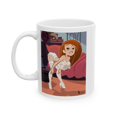 Naughty Kim Possible coffee mug Cheeky cartoon character mug Fun and flirty 