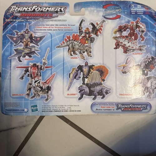 2002 Hasbro Transformers DINOBOTS - TRICERADON & SLAPPER ..NEW/SEALED! - Picture 5 of 5