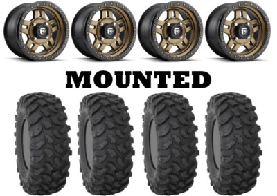 Kit 4 System 3 XTR370 Tires 27x9-14 on Fuel Anza Bronze D583 Wheels 1KXP